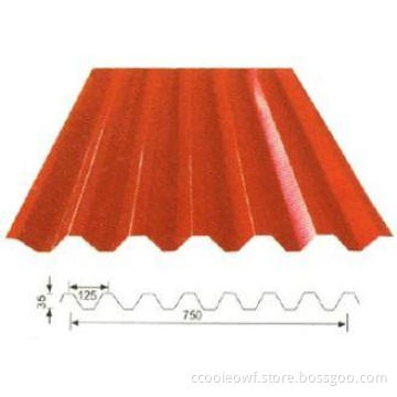 Red Wall Decoration metal roof panels building material YX3